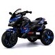 preview thumbnail 5 of 6, 12V Kids Ride-On Car with Leather Seat, LED Lights, Bluetooth, and Music Function dark Cyan+black