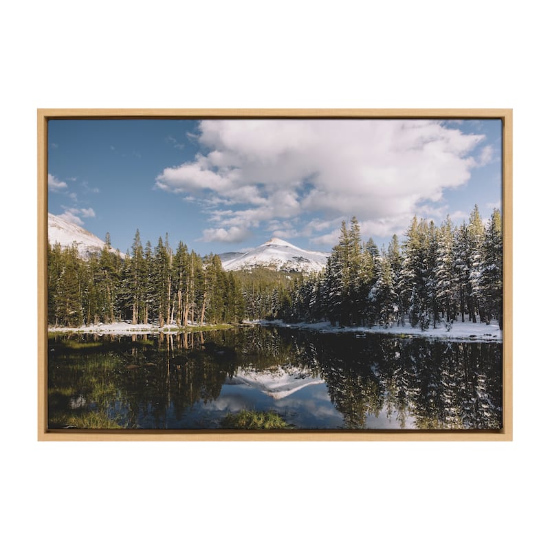 Kate and Laurel Sylvie Mountain Reflection Canvas by Patricia Hasz ...