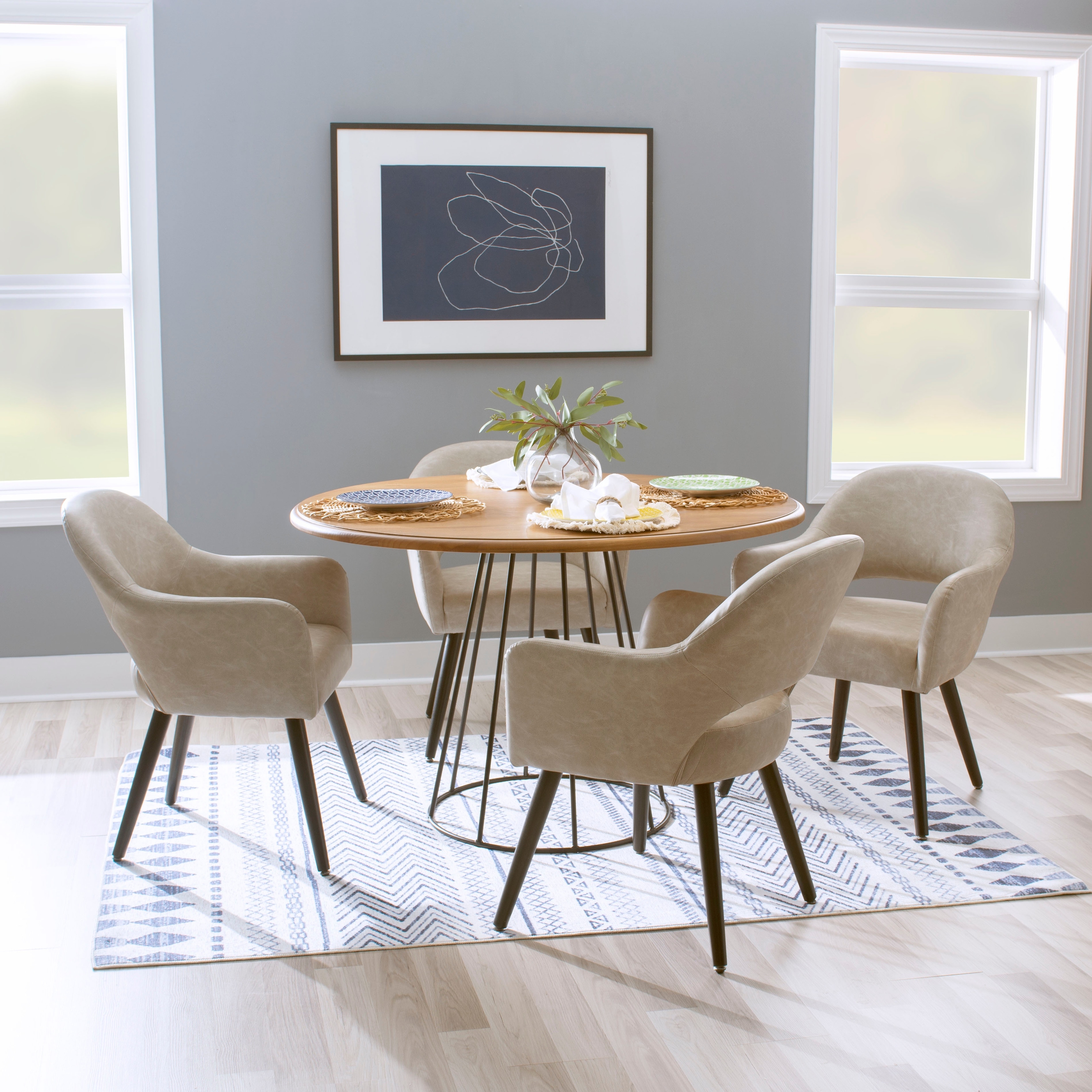 White dining chairs with black legs sales