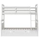 preview thumbnail 18 of 21, Twin over Full Bunk Kids Bed with Ladder, 2-Under-Bed Storage Drawers, Full-Length Guardrails, Convertible to Two Beds, Grey