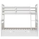 preview thumbnail 6 of 7, White Twin over Full Bunk Bed with Ladder & Storage Drawers