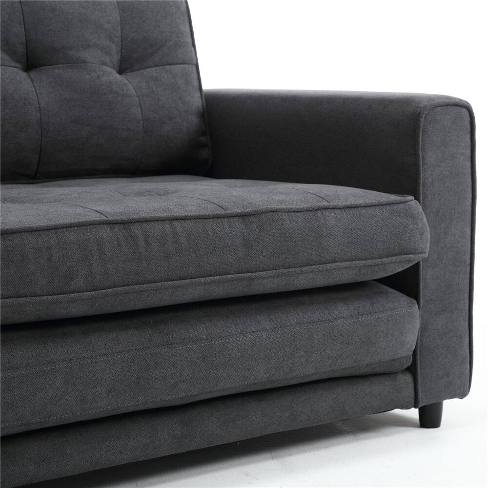 3 Fold Sofa,Convertible Futon Sleeper Sofabed,Space Saving Loveseat