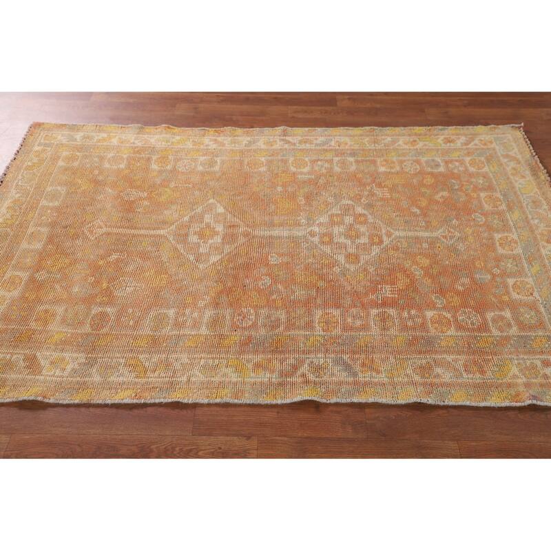 Tribal Geometric Shiraz Persian Vintage Area Rug Handmade Wool Carpet - 3'10"x 6'0"