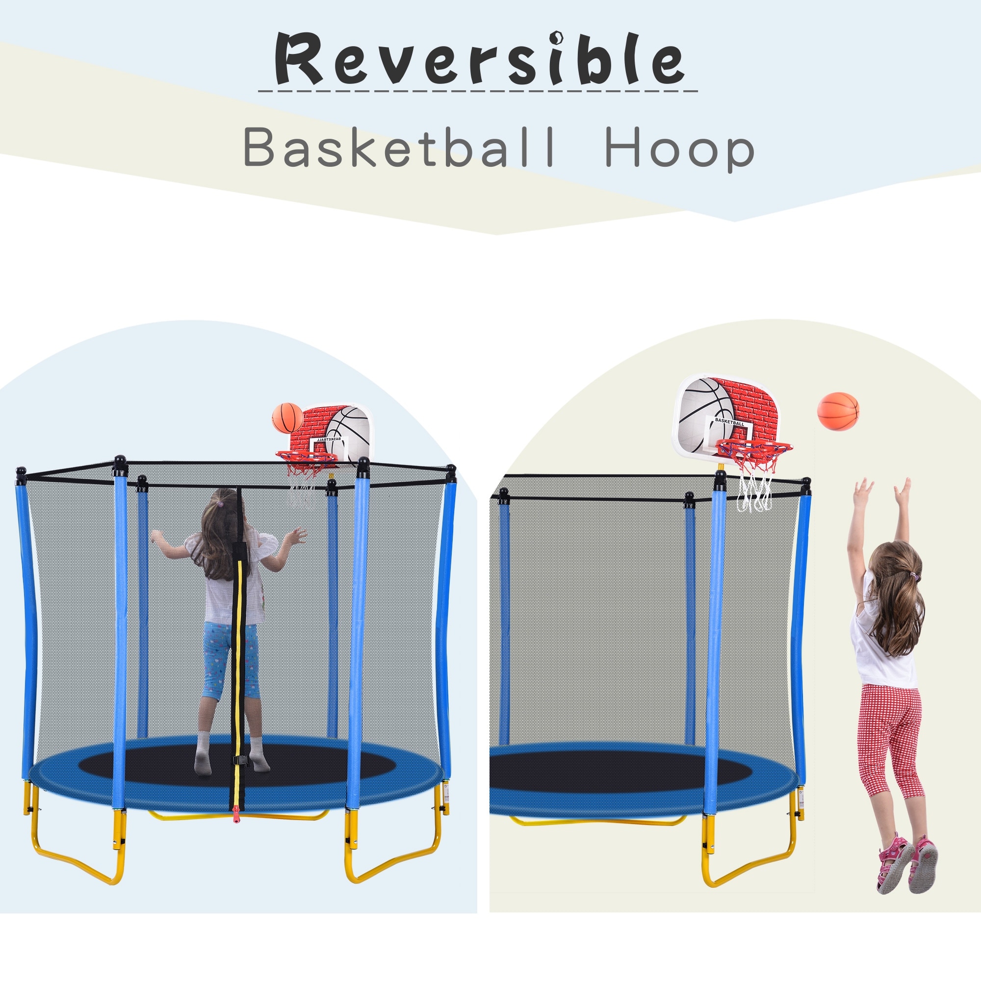 Mini enclosed trampoline store