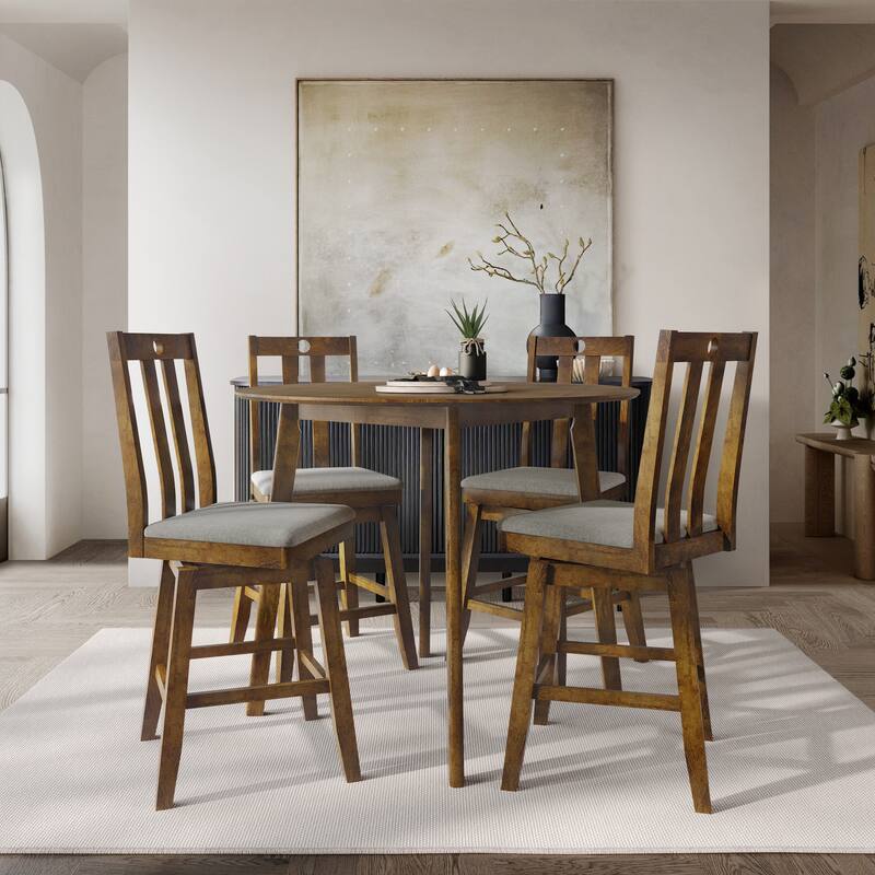 CraftPorch Mid Century Swivel Counter Dining Set