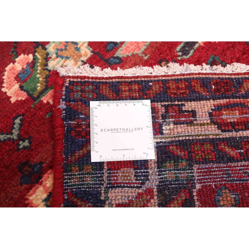 ECARPETGALLERY Hand-knotted Andelz Dark Red Wool Rug - 3'3 x 9'9