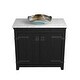 preview thumbnail 63 of 61, Lido 36" Freestanding Single Bathroom Vanity Set No Faucet Hole - Anvil/Shoreline
