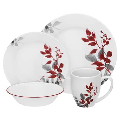 Corelle Boutique Round Kyoto Leaves 32 Piece Set