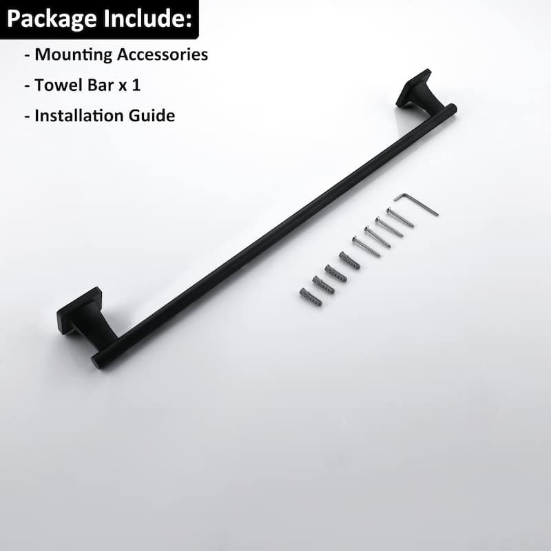 24 in. Wall Mounted Single Towel Bar Anti-Spotting Towel Holder