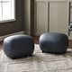 preview thumbnail 92 of 112, KINWELL 23" Wide Faux Leather Upholstered Ottoman Footrest, PU Entryway Footstool