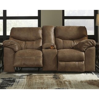Signature Design by Ashley Boxberg Reclining Loveseat with Console Bank