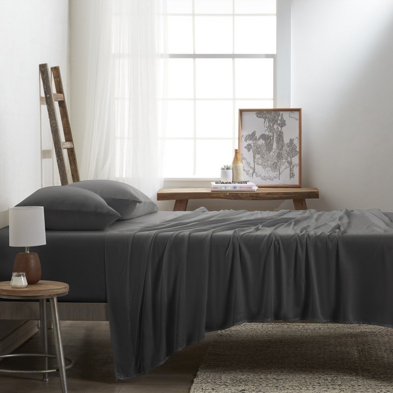 Cariloha Luxury Viscose from Bamboo 4 piece Resort Bed Sheet Set Bed Bath Beyond 13828303