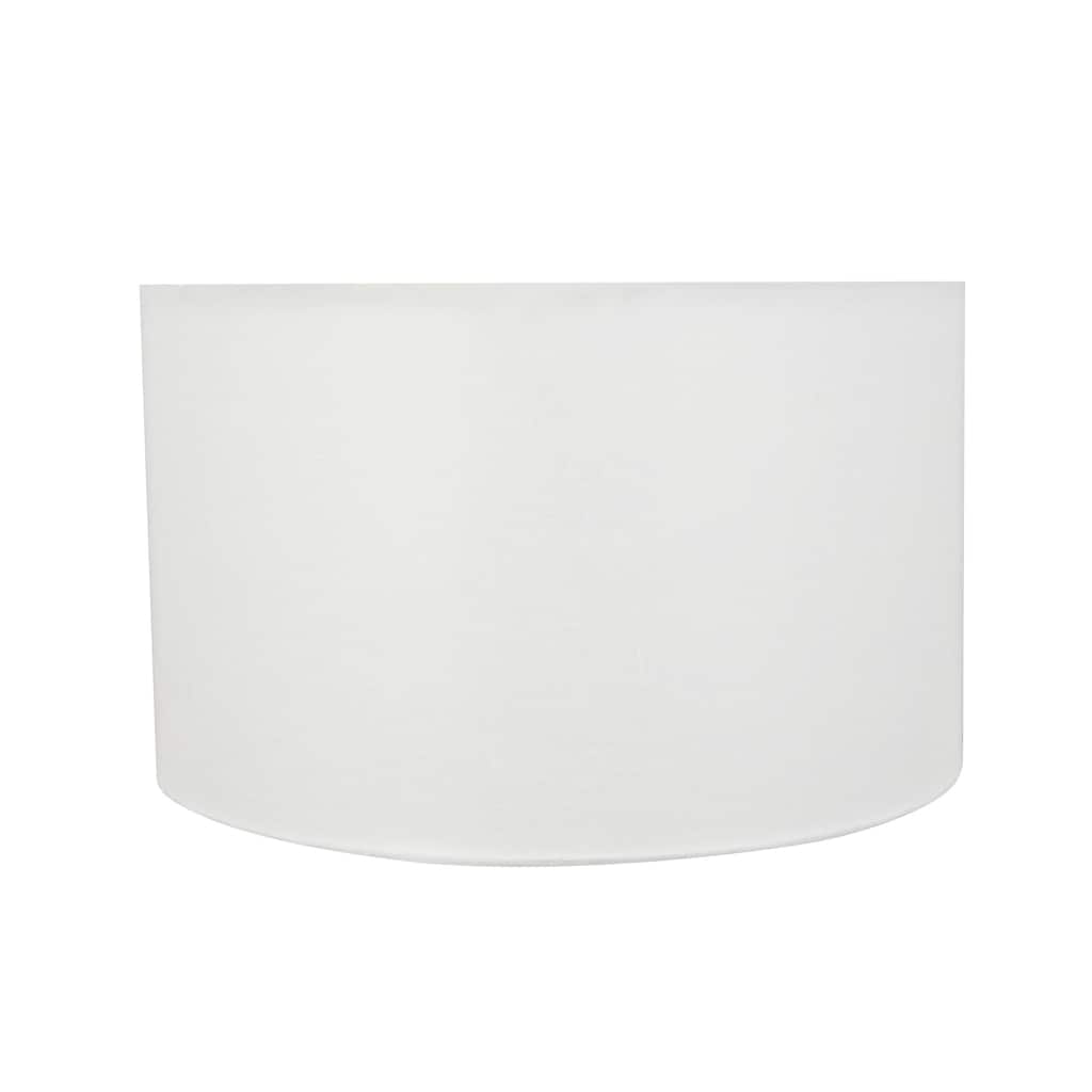 Aspen Creative Off White Drum (Cylinder) Shape UNO Construction Lamp Shade (17" x 17" x 10")