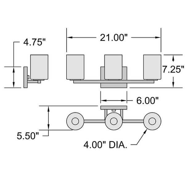 Access Lighting Sienna 3 Light Vanity