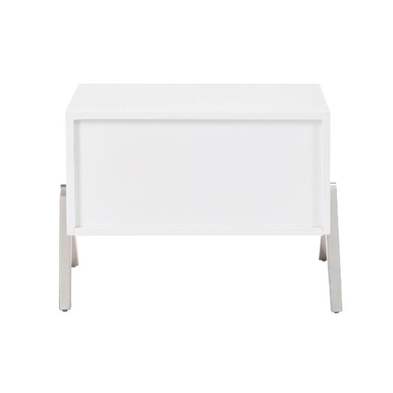 Modrest Candid Modern White Nightstand
