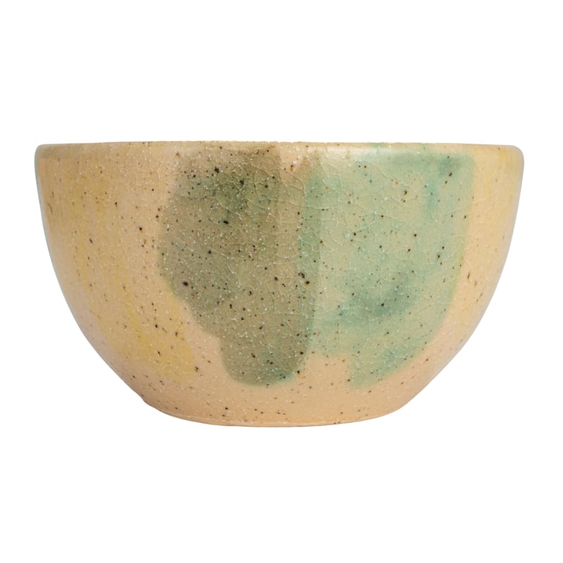 Terra-cotta Bowl Set with Abstract Designs - 4.8"L x 4.8"W x 2.5"H