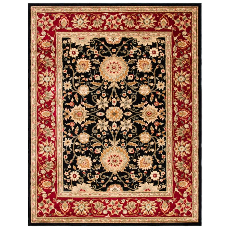 SAFAVIEH, Lyndhurst Marsha Traditional Area Rug - 8' x 10' - Black/Red