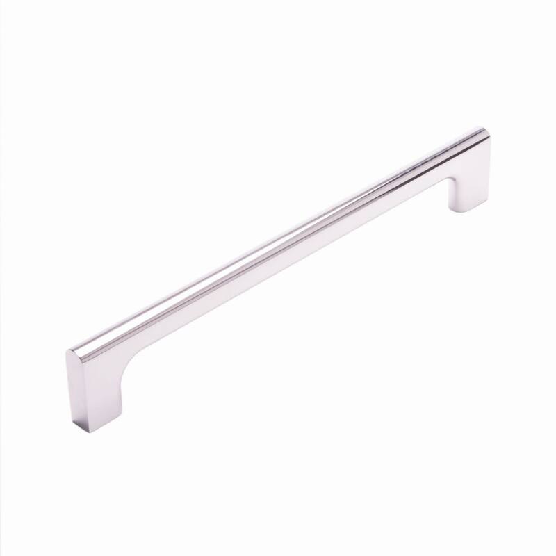 RK International Hampton 8 Inch Center to Center Handle Cabinet Pull - Polished Nickel