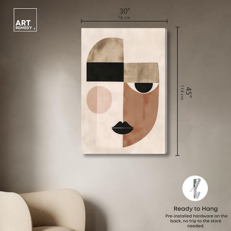 Face Moderne I Canvas by Art Remedy, Gallery Wrapped