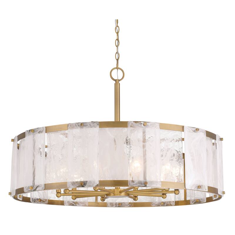Minka Lavery 3638 Veil 10 Light 36" Wide Multi Light Pendant with - Legacy Brass