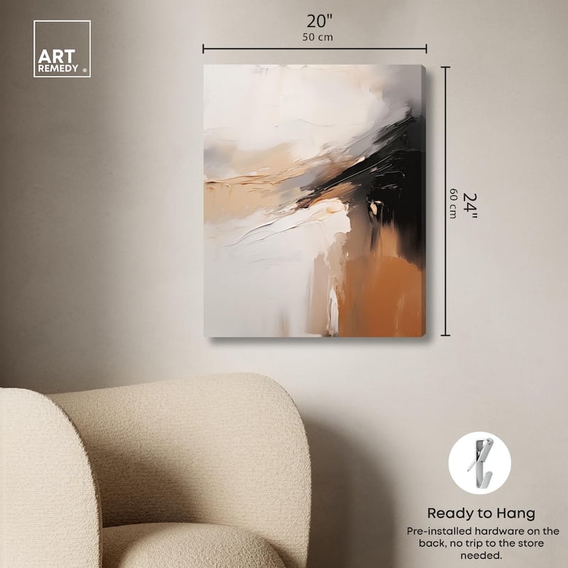 Baked Clay II Canvas by Art Remedy, Gallery Wrapped