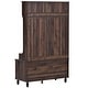 preview thumbnail 6 of 32, Hall Tree Entryway Bench Storage Bench for Entrance -17.7"Wx40.15"D