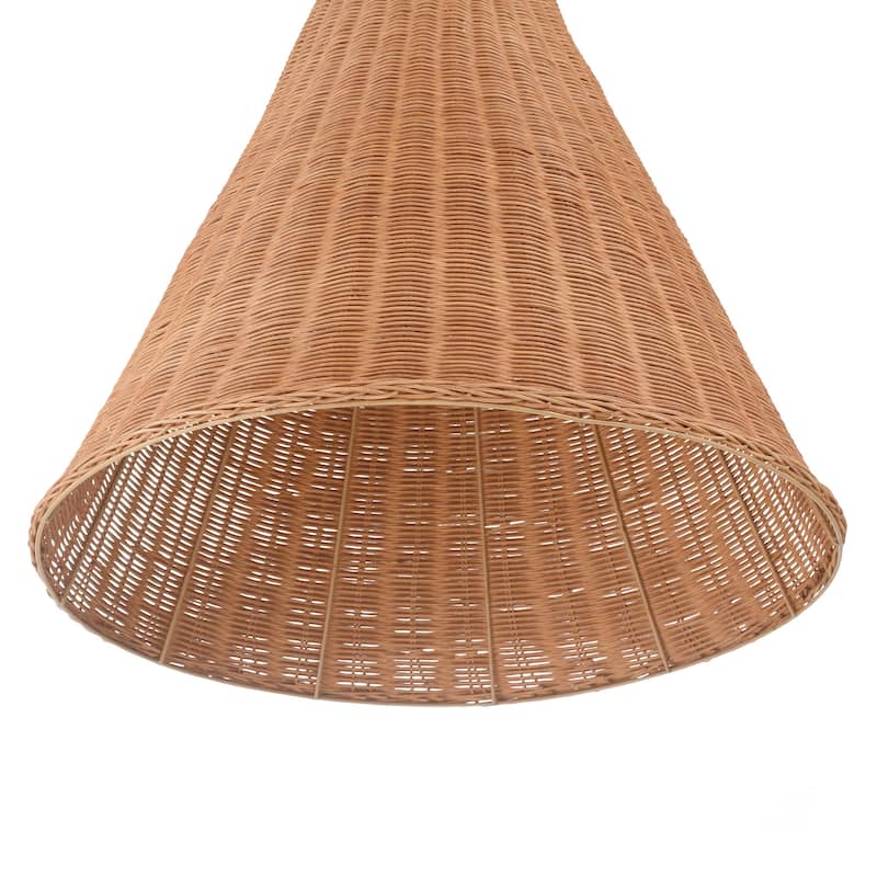 Rattan Taper Pendant Light