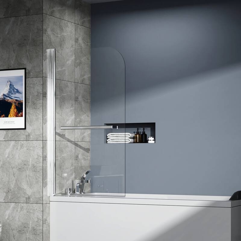 31" x 55" Frameless Pivot Tub Door - 31" x 55"