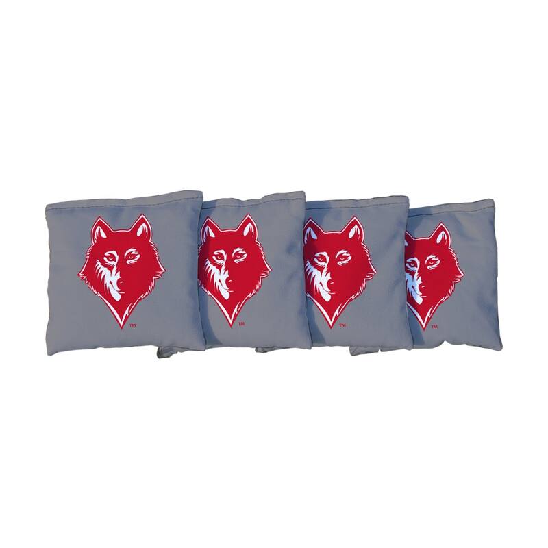 Newberry Wolves Cornhole Bags Grey - Corn Filled