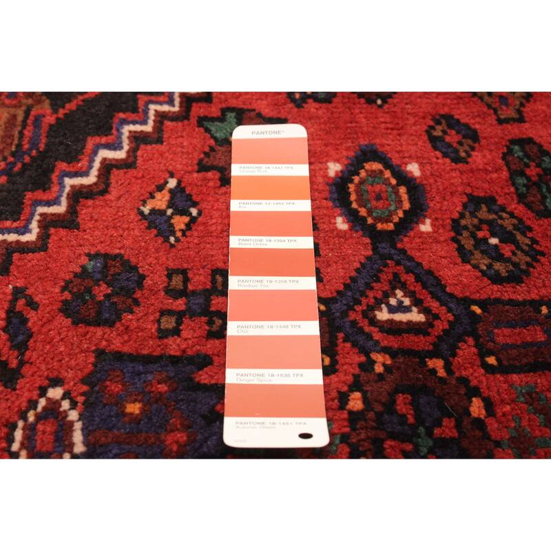 ECARPETGALLERY Hand-knotted Andelz Red Wool Rug - 4'4 x 7'0