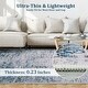 preview thumbnail 28 of 38, Ombre Vintage Area Rug Distressed Washable Living Room Bedroom Rug Indoor Carpet Ultra-Thin Soft Rug Non-Slip