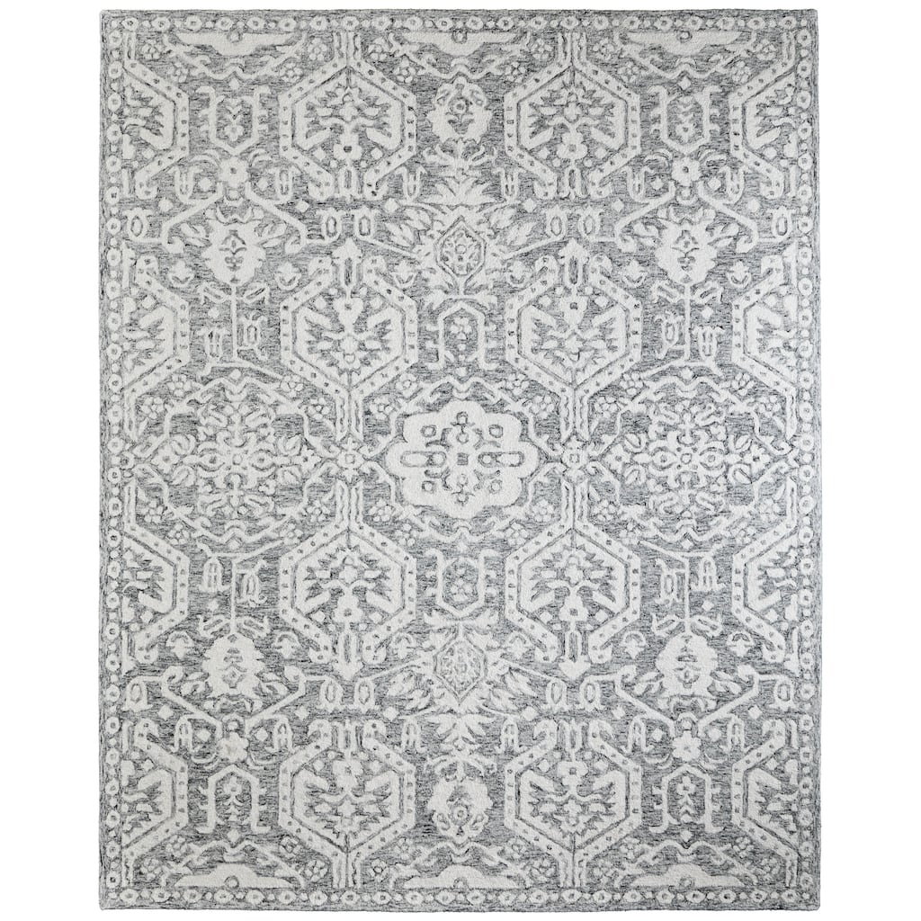 Grand Bazaar Natal Hand Tufted Geometric Traditional Area Rug