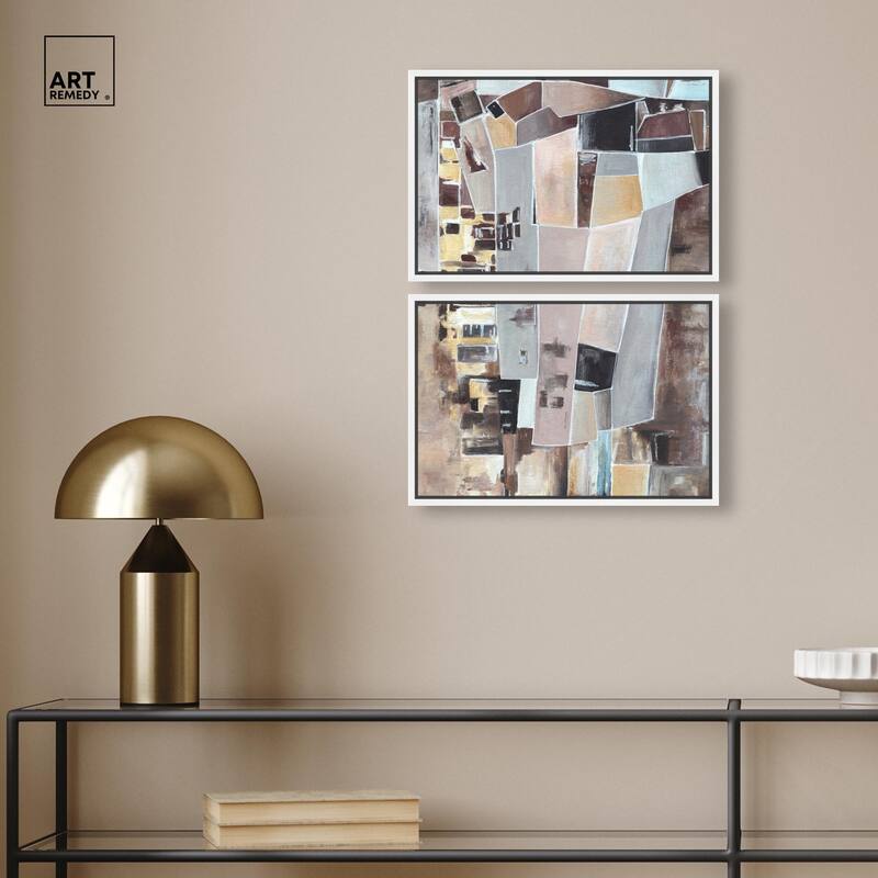 Wall Fragments Canvas Set of 2 by Art Remedy
