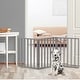 preview thumbnail 24 of 24, 3-Panel Indoor Foldable Dog Gate - 54x24-Inch Wood Freestanding Pet Fence