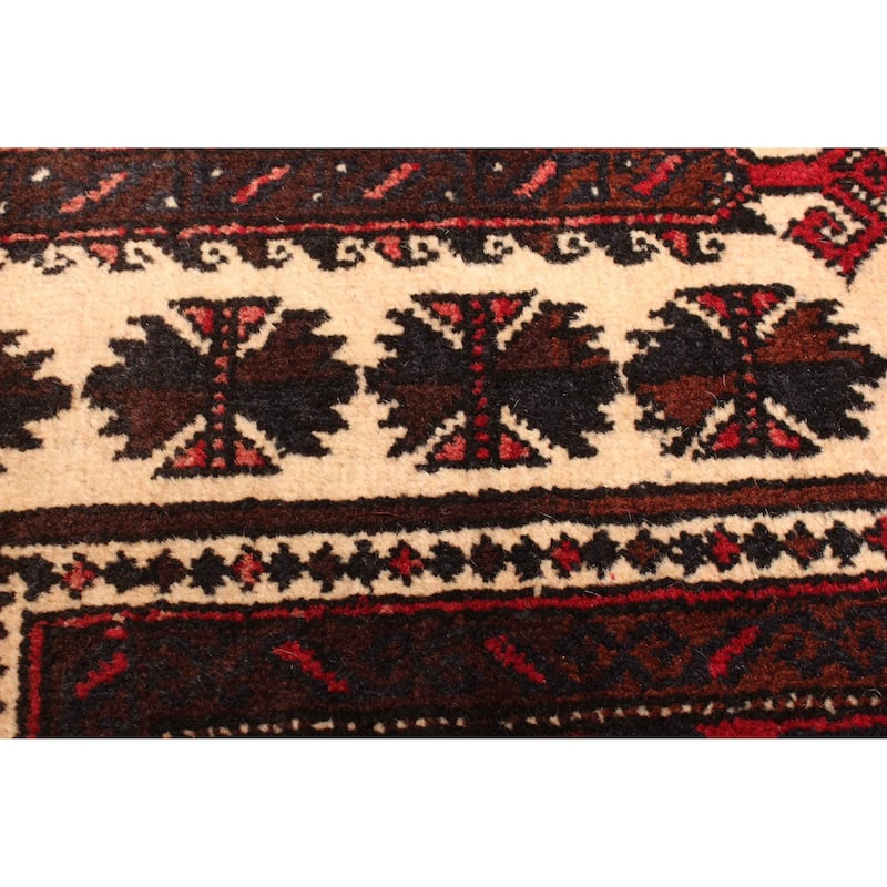 ECARPETGALLERY Hand-knotted Teimani Beige Wool Rug - 2'11 x 4'10