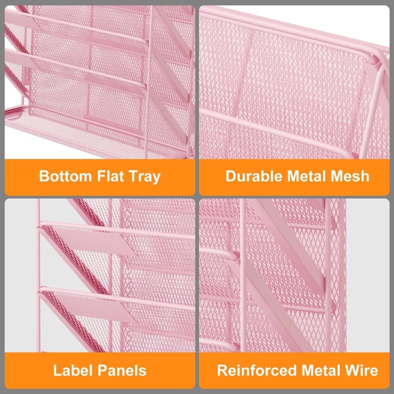 7-Tier Hanging File Organizer Vertical Wall File Holder - 15 x 13.4 x 4.5 inches