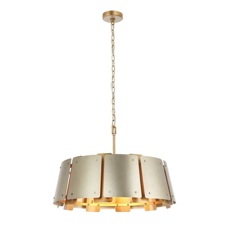 Varaluz Peep Show Pendant Light - Sunwashed Silver/Brushed Sienna