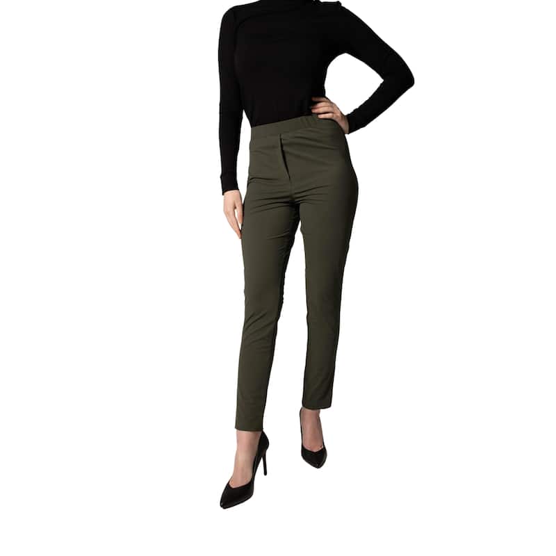 Olive Skinny Pants Women's Trousers