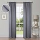 preview thumbnail 60 of 68, Superior Shimmer Washable Room Darkening Curtains, Set of 2 Panels 26" x 84" - Silver