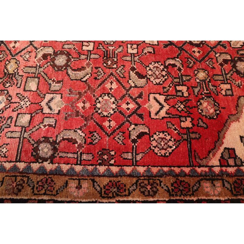 ECARPETGALLERY Hand-knotted Andelz Red Wool Rug - 5'0 x 7'7