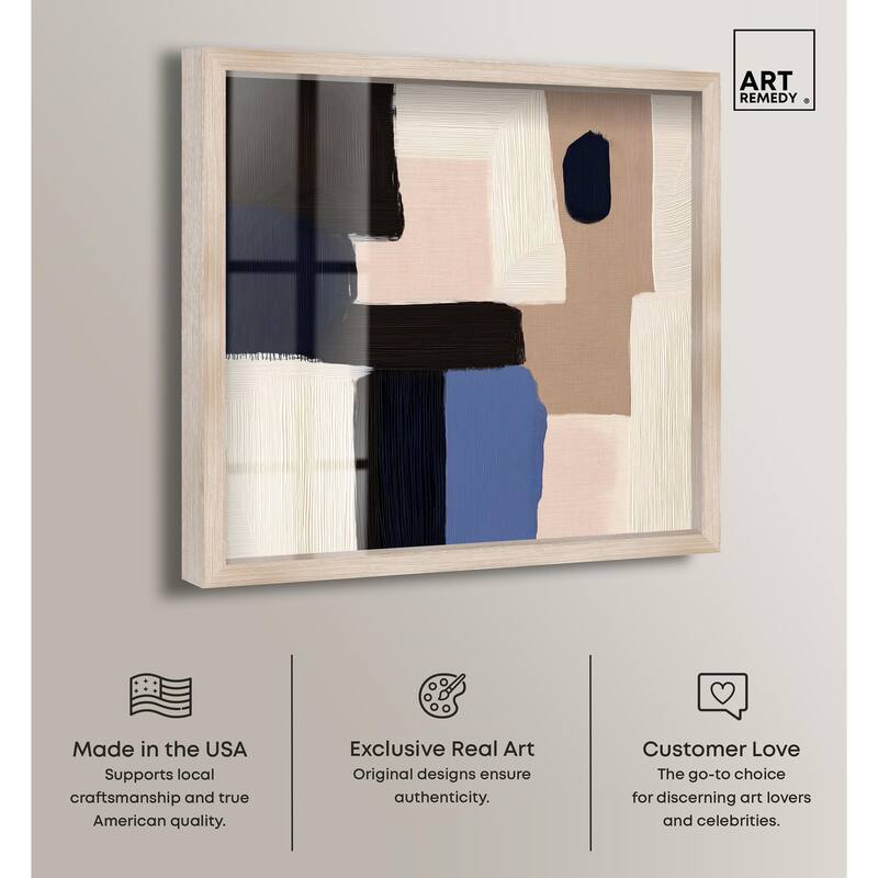 Blue Quietude II Shadowbox by Art Remedy