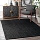 preview thumbnail 32 of 59, nuLOOM Braided Reversible Jute Area Rug 10' x 14' - Black