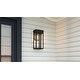 preview thumbnail 7 of 5, Boswell 1-Light Matte Black Outdoor Wall Lantern
