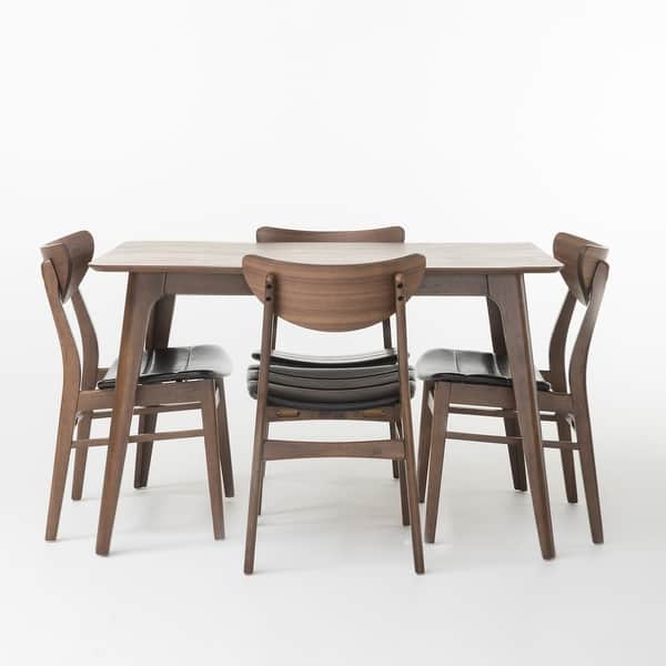 slide 13 of 13, Anise 5-piece Wood Rectangular Dining Set by Christopher Knight Home Brown