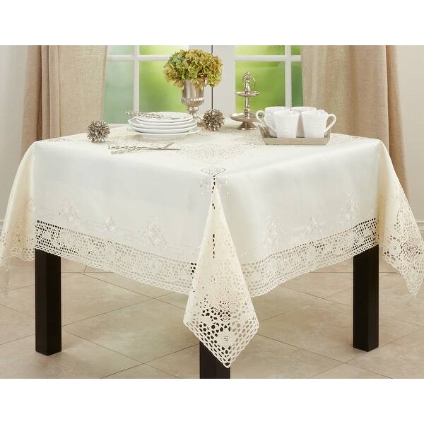 New Cream Table Runner Cutwork Embroidery Dining Kitchen Lounge Sideboard Self New Cream Table Runner Cutwork Embroidery Dining Kitchen Lounge Sideboard Self