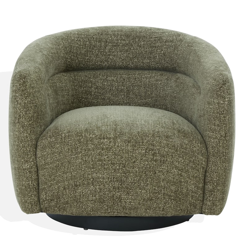 SAFAVIEH Couture Kellybryn Chenille Swivel Chair - 33"W x 31"D x 28"H