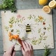 preview thumbnail 4 of 5, Bee Wreath 3mm Heat Tolerant Tempered Glass Cutting Board 15” x 12” Manufactured in the USA Dishwasher Safe