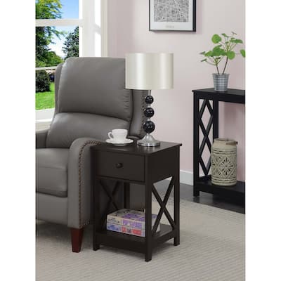 Convenience Concepts Oxford 1 Drawer End Table with Shelf