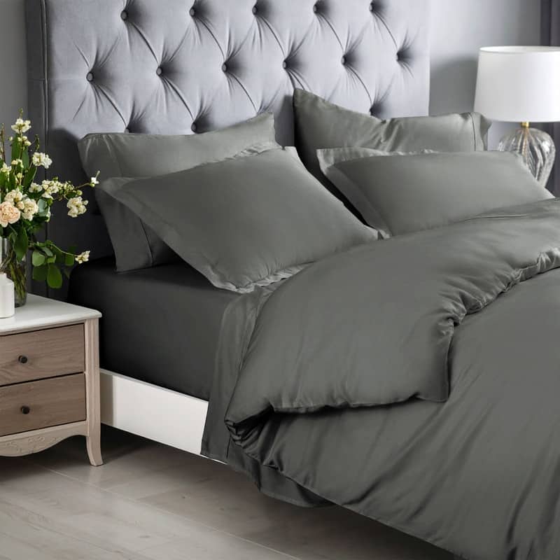 Superior 300 Thread Count Rayon From Bamboo Solid Duvet Cover Set