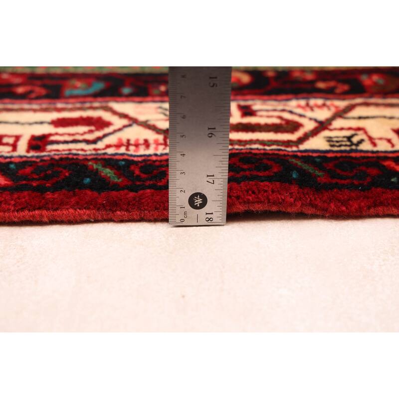 ECARPETGALLERY Hand-knotted Andelz Red Wool Rug - 3'5 x 4'7